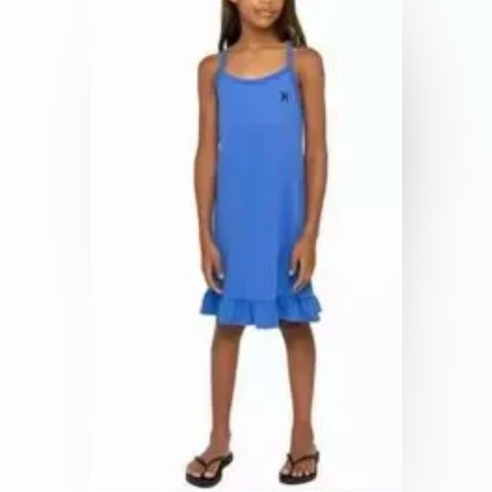 Hurley‎ Blue Ruffle Hem  Girls  dress Size M(10-12)